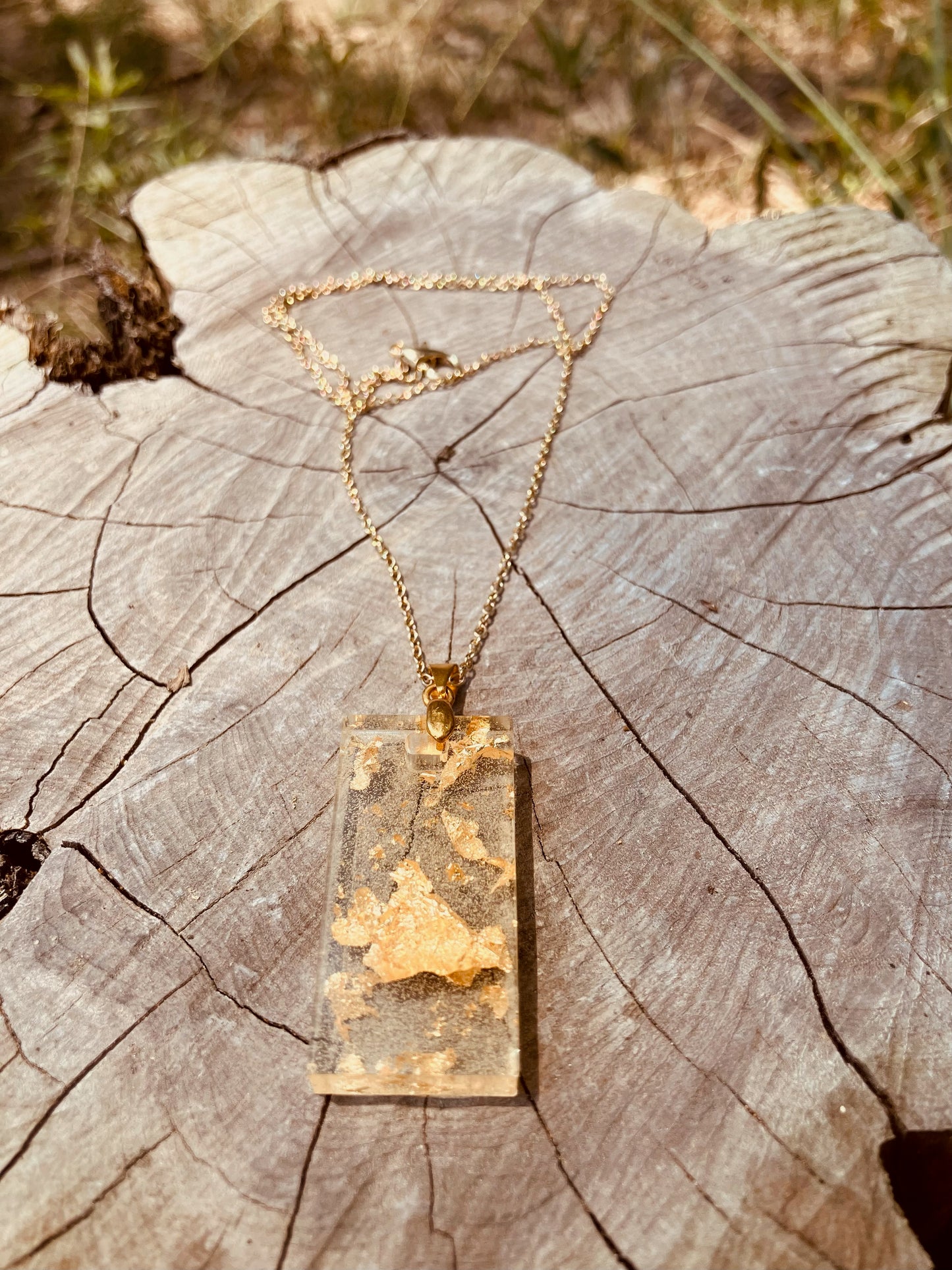 Necklace Gold Flakes
