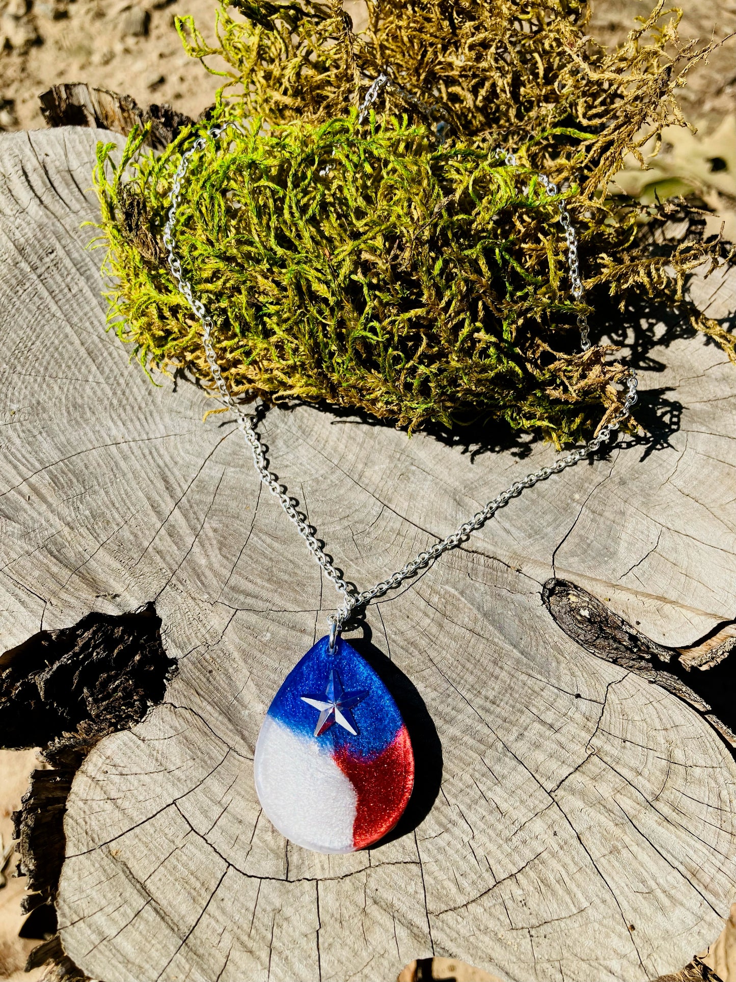 Resin Necklace Texas Style 001 ( medium )